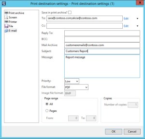 ReportEmailParameterse